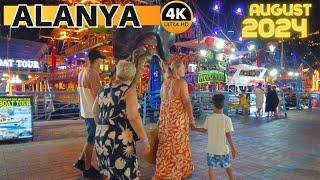 ALANYA TURKEY WALKING TOUR 2024 AUGUST / ALANYA MARINA ANTALYA TURKEY HOLIDAY TURKEY TRAVEL 4K VIDEO