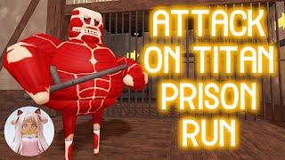 ATTACK ON TITAN BARRY'S PRISON RUN (OBBY) Roblox Obby Gameplay Walkthrough No Death 4K