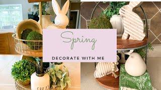 SPRING 2020 DECORATE WITH ME | EARLY SPRING DECORATING IDEAS | TIERED TRAY IDEAS