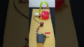 How to Run Water Pump With Gear Motor _ DC Motor #dcmotor #tech #shorts