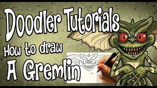 How to Draw a Gremlin | STEP BY STEP DOODLER TUTORIAL