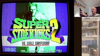 Super Sidekicks 2 played on CRT TV