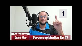 GovCon Tips | #1 Registration