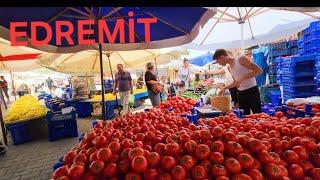 Edremit Çarşamba Pazarı  - 5 Eylül 2024 - #sebzemeyve #bazaar #edremit #balıkesir #turkey #vlog