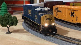 Pennsylvania Train Haul! Huge HO Scale Trains Review (FT Athearn CSX SD70MAC)