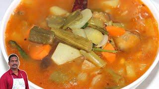 முறையான கதம்ப சாம்பார் | Mixed vegetable sambar | Balaji's kitchen