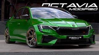 Skoda OCTAVIA VRS 2024 Facelift HARDCORE Widebody MODIFIED Concept