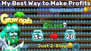 GROWTOPIA HOW TO PROFITS WITH 4DL (Only 3Hit) Auto Sold? | GROWTOPIA PROFIT 2024