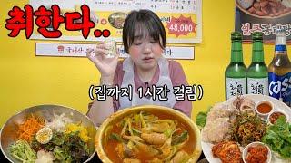 술 도둑 안주에 신나서 혼술 하다가.. 만취한 날