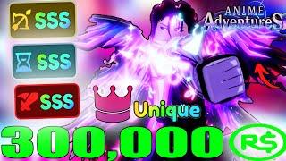 HOW I GOT THE RAREST 0.1% UNIQUE AIZEN (TRANSCENDED) SSS MAX STATS ON ANIME ADVENTURES