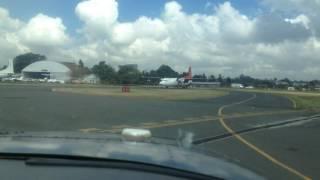 Flight One Aviation Be 58  Takeoff With Fokker Ahead