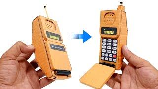 Old Motorola PT 550, How To Make a Cardboard Flip Phone, How To Make a Phone Out Of Cardboard