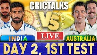 Live: IND Vs AUS, Day 2 - 1st Test | Live Scores & Commentary | India vs Australia | Last 25