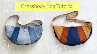 Sewing crossbody bag for autumn, SUKI bag sewing instructions