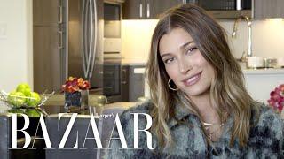 Hailey Bieber's Guide to Skincare, Minimal Makeup & Self-Care | BAZAAR Beauty Q&A | Harper's BAZAAR