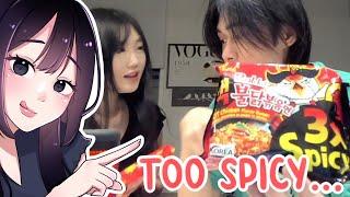 Arii & Lee Try the SPICIEST Noodles... 