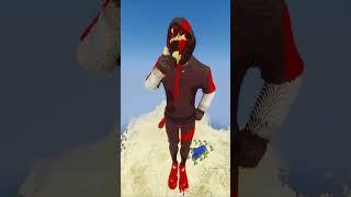 Ikonik + "Scenario" Emote inside Minecraft! #shorts  #minecraft  #fortnite