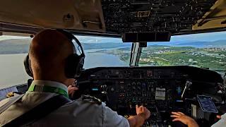 Incredible View! Visual Approach into Tromsø, Norway - Widerøe Dash 8-100