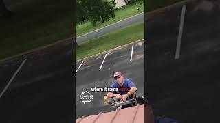 Insurance adjuster from Guide One caught scamming a roof inspection #shorts #exposed #roofing