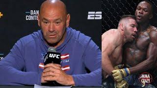 Dana White Reacts to Dricus Du Plessis DEFEATING Israel Adesanya at UFC 305