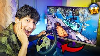 Bus Simulator on Gaming Wheel - The Bangla Gamer