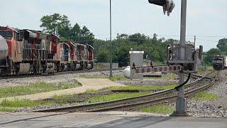 Three Freight Trains Race