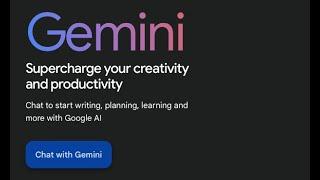 First conversation with Google Gemini