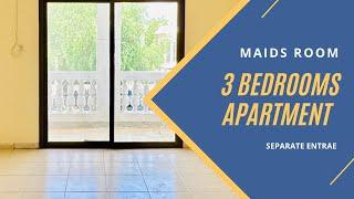 3 Bedrooms Apartment | Separate Entrance | Maids Room  #alain #realestate #rentalproperty 0508584522