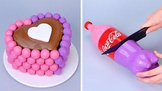 Most Amazing Pink & Purple Mixed Chocolate Cakes | Perfect Chocolate Cake Decorating Ideas