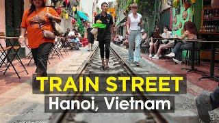 TRAIN STREET IN HANOI, VIETNAM