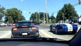 porsche gt3 vs shelby cobra