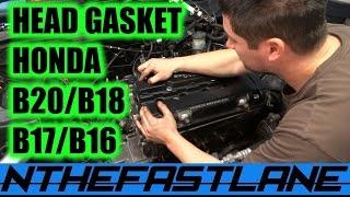 ▶️Head Gasket: How To Replace (Honda B-Series B17,B16,B18,B20)