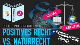 Positives Recht vs. Naturrecht (inklusive Radbruch'sche Formel)