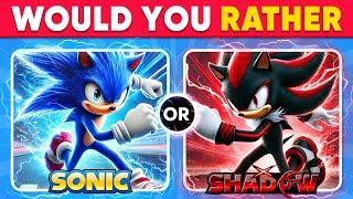 Would You Rather...? Sonic The Hedgehog 3 Edition  Quiz Dino