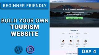 How To Make A Website For Tourism (WordPress & DIVI) | Day 4 - Destinations, About & Contact Page