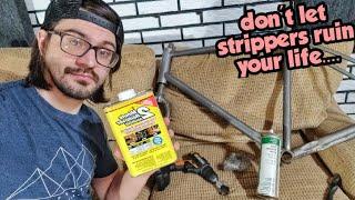 Removing Paint on a bicycle frame? WATCH THIS!