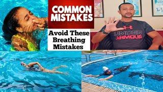 Top Five Breathing Mistakes Beginners do while swimming | swimming Tips #swimming #learn #viral #tip