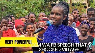 Ni Mungu Si Mapepo! Dem Wa Facebook SPEECH That SHOCKED The Whole Village In Kitale