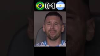 Messi Showed Neymar His Level | Argentina vs Brazil 2027 #messi #youtube #shorts #football