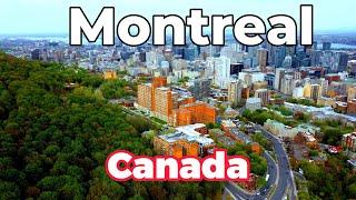 Montreal Quebec Canada fall aerial views