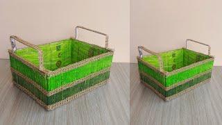 How to make Storage basket at home | Organizer making idea with cardboard and paper |