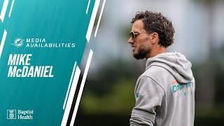 Coach Mike McDaniel meets with the media | Miami Dolphins