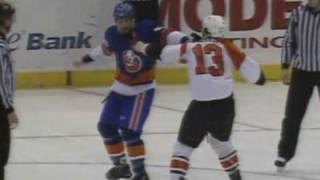 Daniel Carcillo vs Nate Thompson Mar 28, 2009
