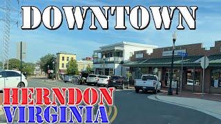 Herndon - Virginia - 4K Downtown Drive