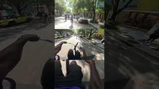 Wheelies past Supercars In Miami Design District! #shorts