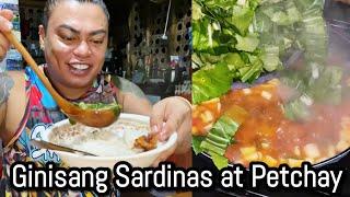 Ginsang Sardinas at Pechay ang sarap.