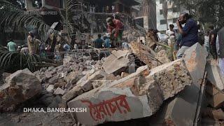 Protesters in Bangladesh continue to demolish former PM Sheikh Hasina’s family home