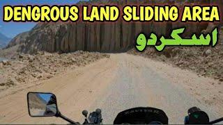 Dengrous Land Sliding Area || Karachi To Skardu Bike Tour || @jameelshahtraveler4056