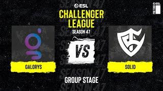 Galorys vs. Solid - Map 1 [Mirage] - ESL Challenger League S47 - SA