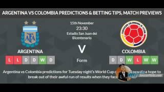 Argentina vs Colombia PREDICTION (by 007Soccerpicks.com)